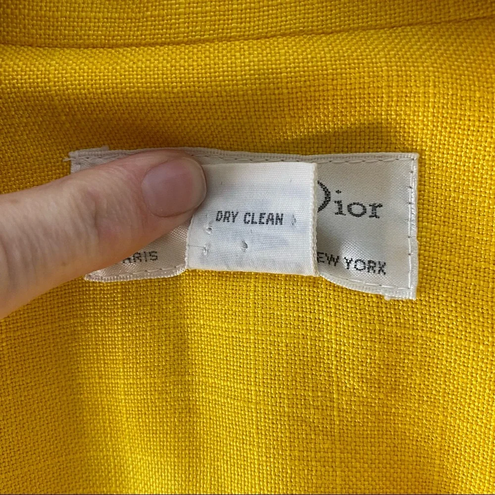 Vintage Christian Dior Sunshine Yellow Blazer